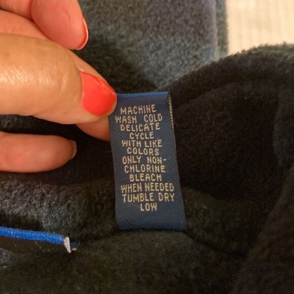 KAREN SCOTT Green Black Fleece Plaid Zippered Jacket with pockets Womens Large - Picture 9 of 10